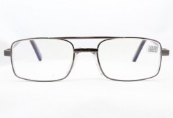Готовые очки ВОСТОК 9891 серые (покрытие антиблик) 52#20-145